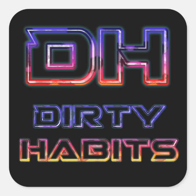 Lights Dirty Habits Sticker (Front)