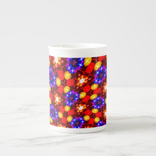 Lights Flowers Pattern Bone China Mug