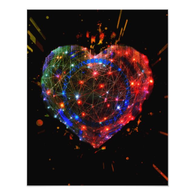 Lights Heart Photo Print (Front)