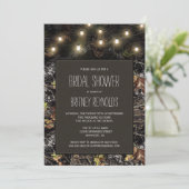 Lights + Hunting Camo Bridal Shower Invitations (Standing Front)