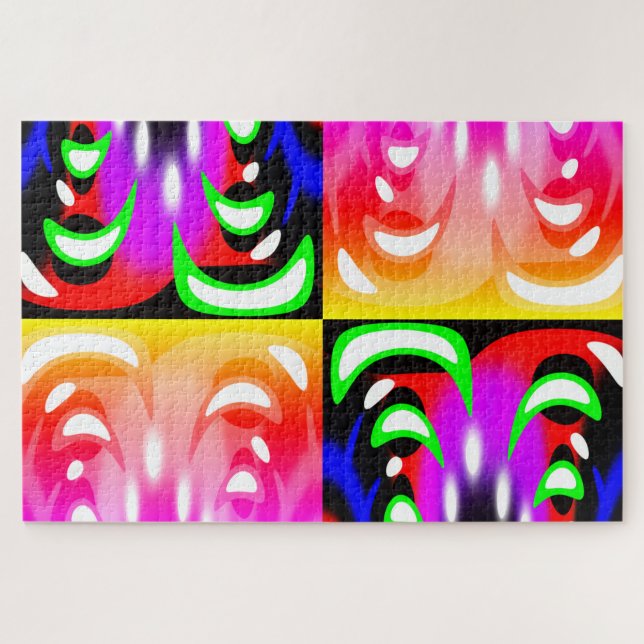 Lights in motion art jigsaw puzzle (Horizontal)
