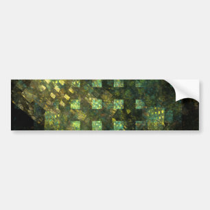 Lights in the City Abstract Art Bumper Sticker