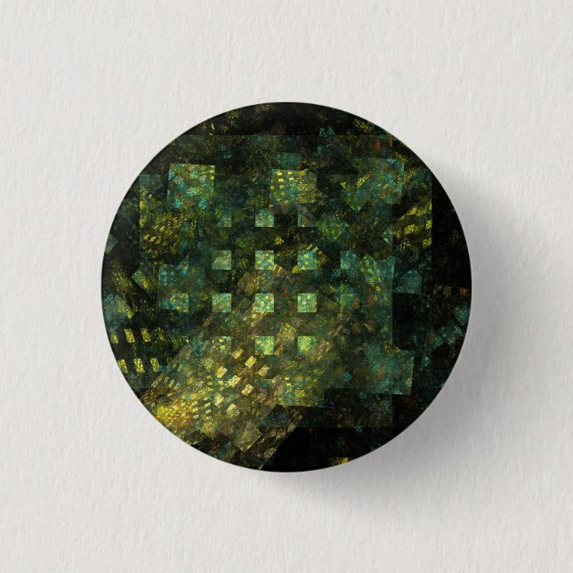 Lights in the City Abstract Art Button (round) (Front)