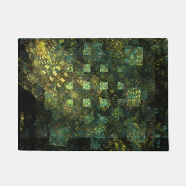 Lights in the City Abstract Art Doormat (Front)