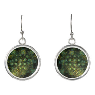 Lights in the City Abstract Art Earrings