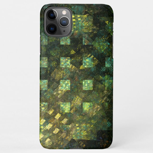 Lights in the City Abstract Art Glossy iPhone Case (Back)