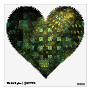 Lights in the City Abstract Art Heart Wall Sticker