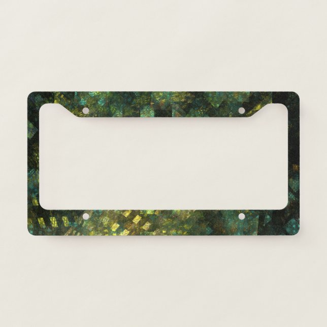 Lights in the City Abstract Art License Plate Frame (Front)