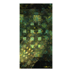 Lights in the City Abstract Art Photo Card