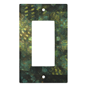 Lights in the City Abstract Art Single Rocker Light Switch Cover