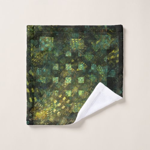 Lights in the City Abstract Art Wash Cloth