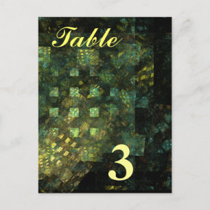 Lights in the City Table Number Postcard