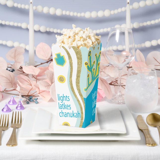 Lights Latkes Hanukkah Favor Boxes (Wedding)