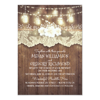 mason jar wedding invitation