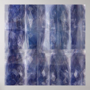 Lights n Shades - Blue Shappire Patterns Poster