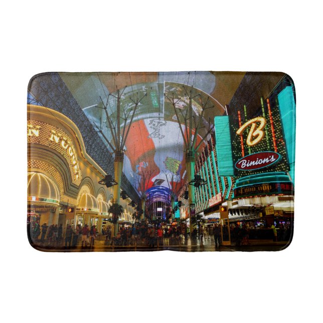 Lights Of Fremont Street Bathroom Mat (Front)