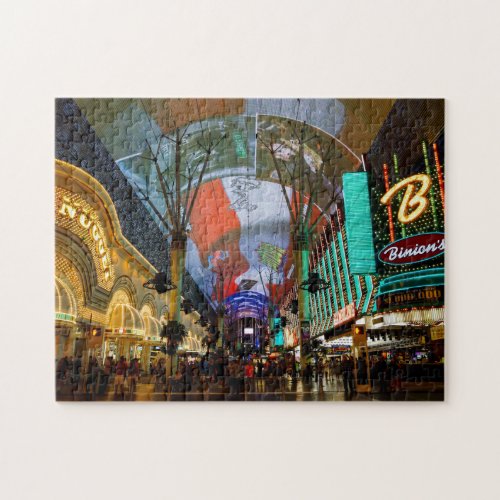 Lights Of Fremont Street Jigsaw Puzzle