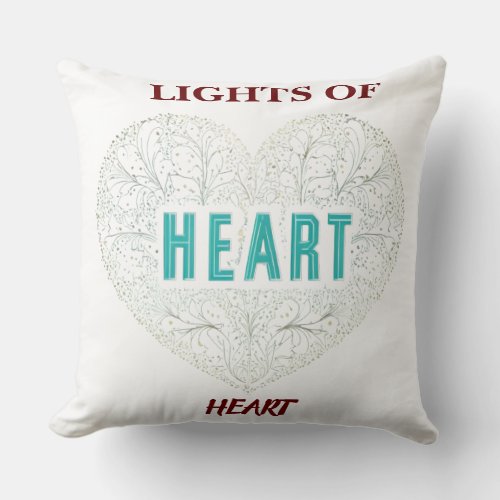 Lights of Heart Pillow