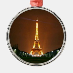 Lights of the Eiffel Tower Metal Ornament