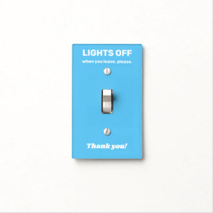 Lights off  light switch cover