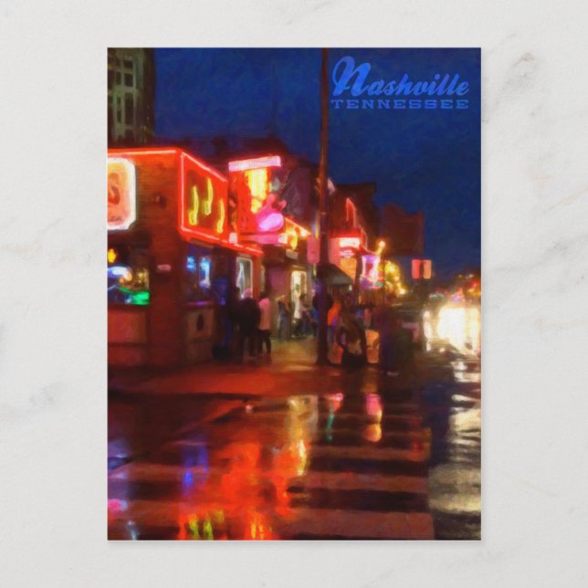 Lights on Broadways Nashville Tennessee - Postcard (Front)