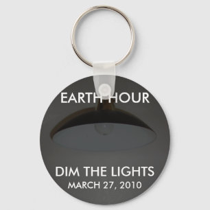 Lights On / Off - Dim the Lights for Earth Hour Keychain