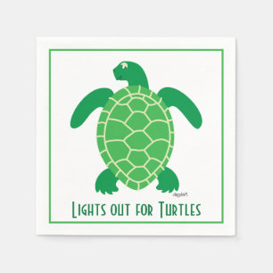 Lights Out for Turtles Napkins