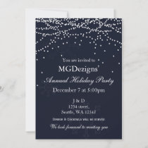 lights snow festive Corporate holiday party Invite