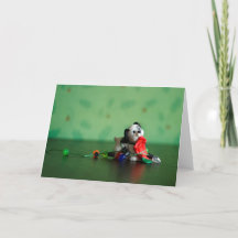 Lights, Stocking, Action! Christmas Card