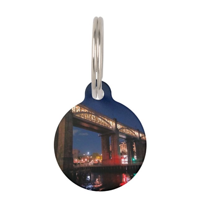 Lights under the bridge pet ID tag (Front)