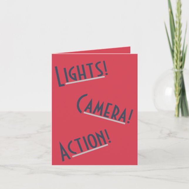 LightsCameraAction Card (Front)