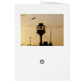Lightship at sunset cards (Back)