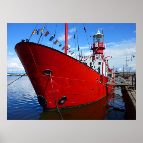 Lightship Cardiff Bay Cardiff Wales Poster