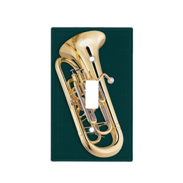 Lightswitch cover - Euphonium - Pick your color! (Front)