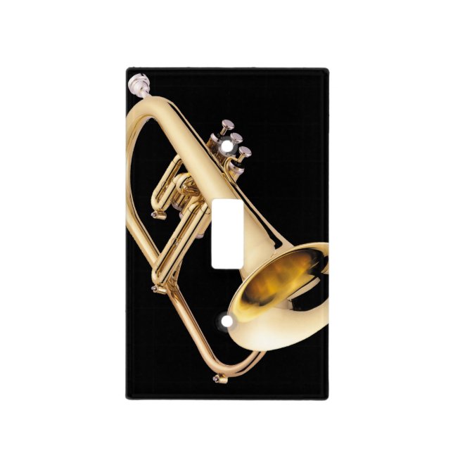 Lightswitch cover - Flugelhorn - Pick your color! (Front)