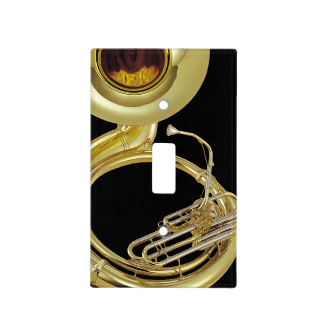 Lightswitch cover - Sousaphone - Pick your color! (Front)