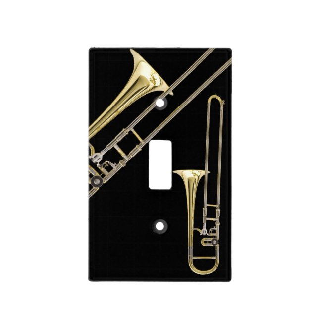 Lightswitch cover - Trombone (alto) - Pick color! (Front)