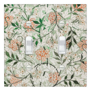LIGHTSWITCH COVER : WILLIAM MORRIS : GREEN JASMINE