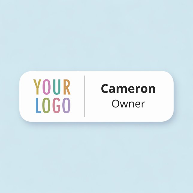 Lightweight Employee Nametag Company Logo Magnetic Name Tag (Creator Uploaded)