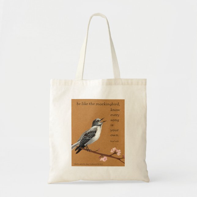 Lightweight Mockingbird tote Bag (Front)
