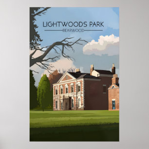 Lightwoods Park Bearwood Travel Poster