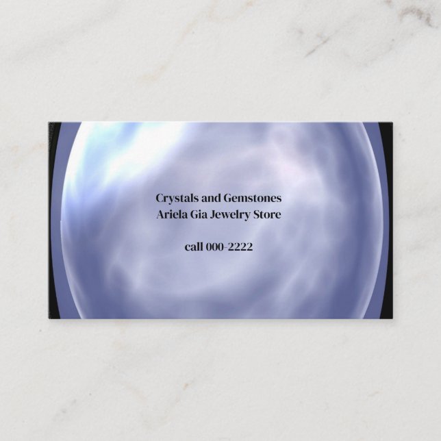 Lightworker, Gemstone, Crystals, Shop, Jewelry Business Card (Front)