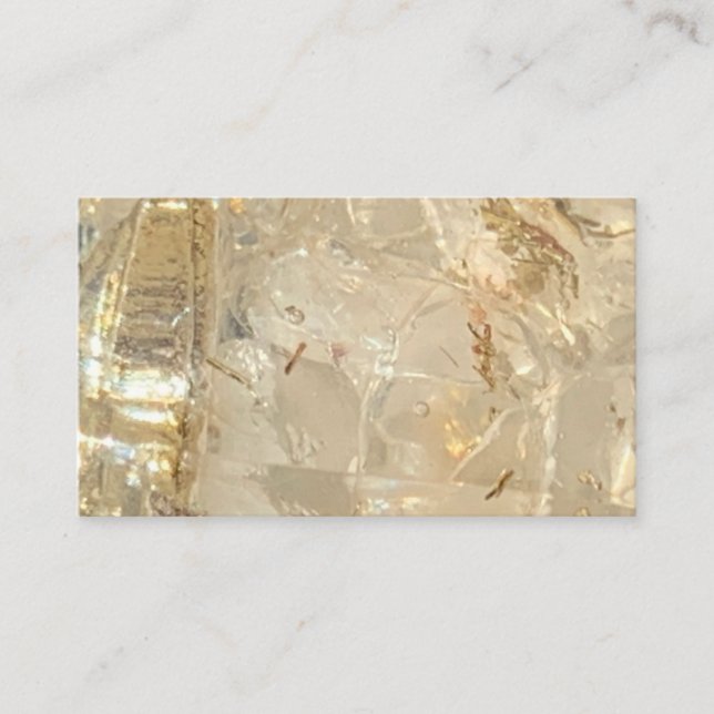 Lightworker Gold Marble Spiritual Business Cards (Front)