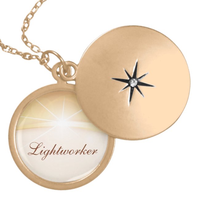 Lightworker Gold Plated Necklace (Front)