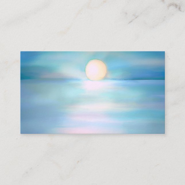 Lightworker Sunset Spiritual Business Cards (Front)