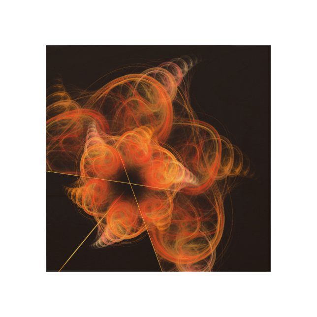 Lightworks Abstract Art Fractal of Fiery Energy (Front)
