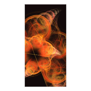 Lightworks Abstract Art Fractal of Fiery Energy Card