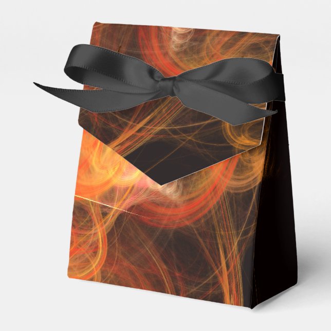 Lightworks Abstract Art Fractal of Fiery Energy Favor Boxes (Front Side)
