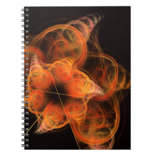 Lightworks Abstract Art Fractal of Fiery Energy Notebook