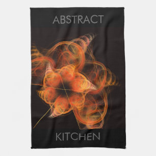 Lightworks Abstract Art Fractal of Fiery Energy Towel